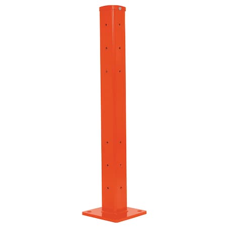 Vestil Rigid Tube Post 42 In Bolt-On Style Orange GR-F2R-DI-TP42-OR